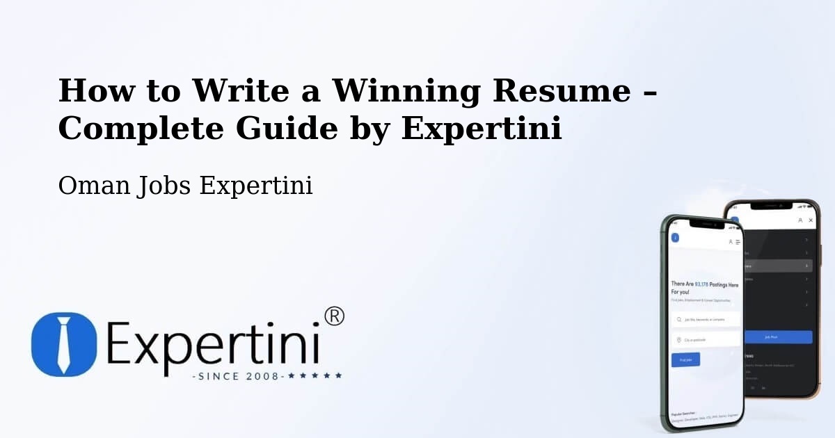 Resume Writing Guide for Job Seekers – Bawshar - Bawshar, Oman Jobs Expertini
